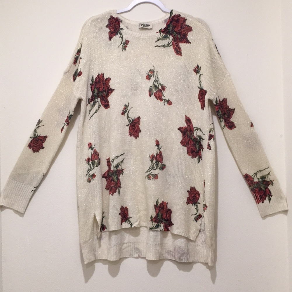 Show Me Your Mumu Bonfire Sweater in Winter Rose - Picture 4 of 16